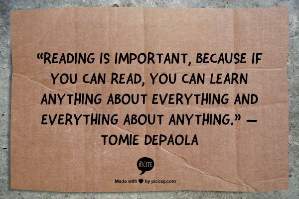 learning everything from reading