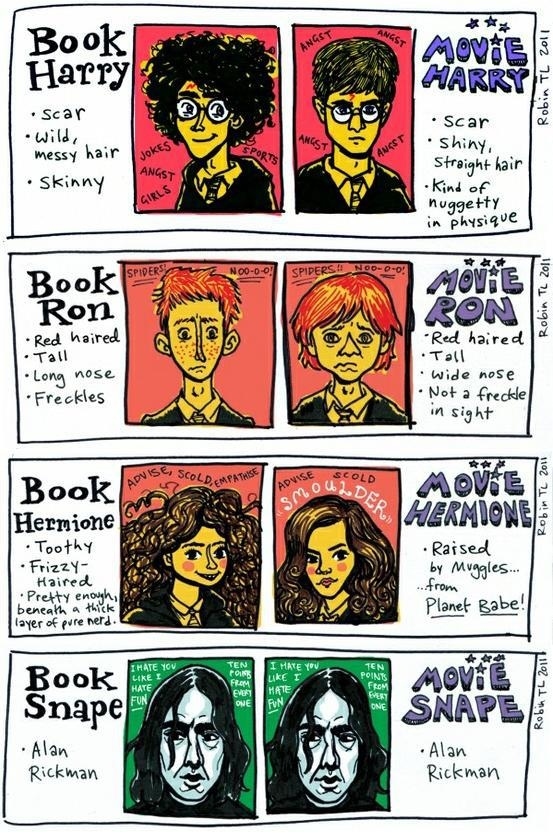 Harry Potter Comparison