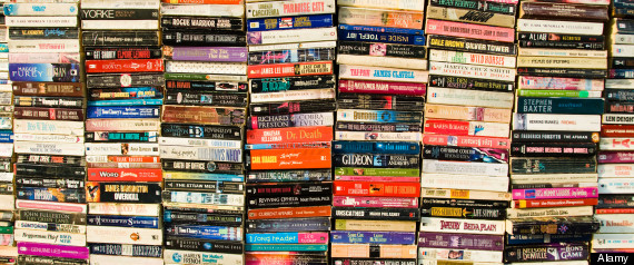 A selection of secondhand paperback books for sale
