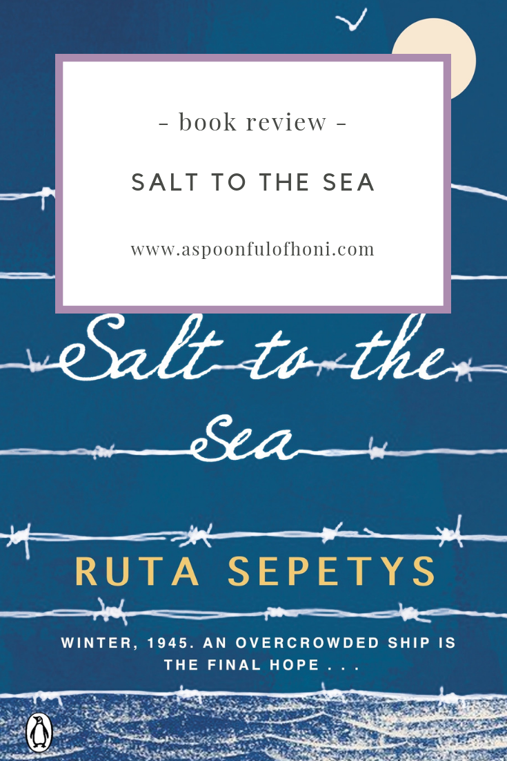 salt to the sea book review pinterest graphic