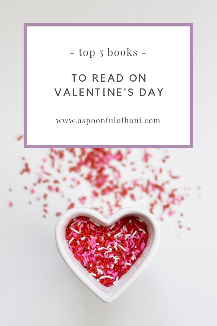 Books to Read on Valentine's Day Pinterest Graphic