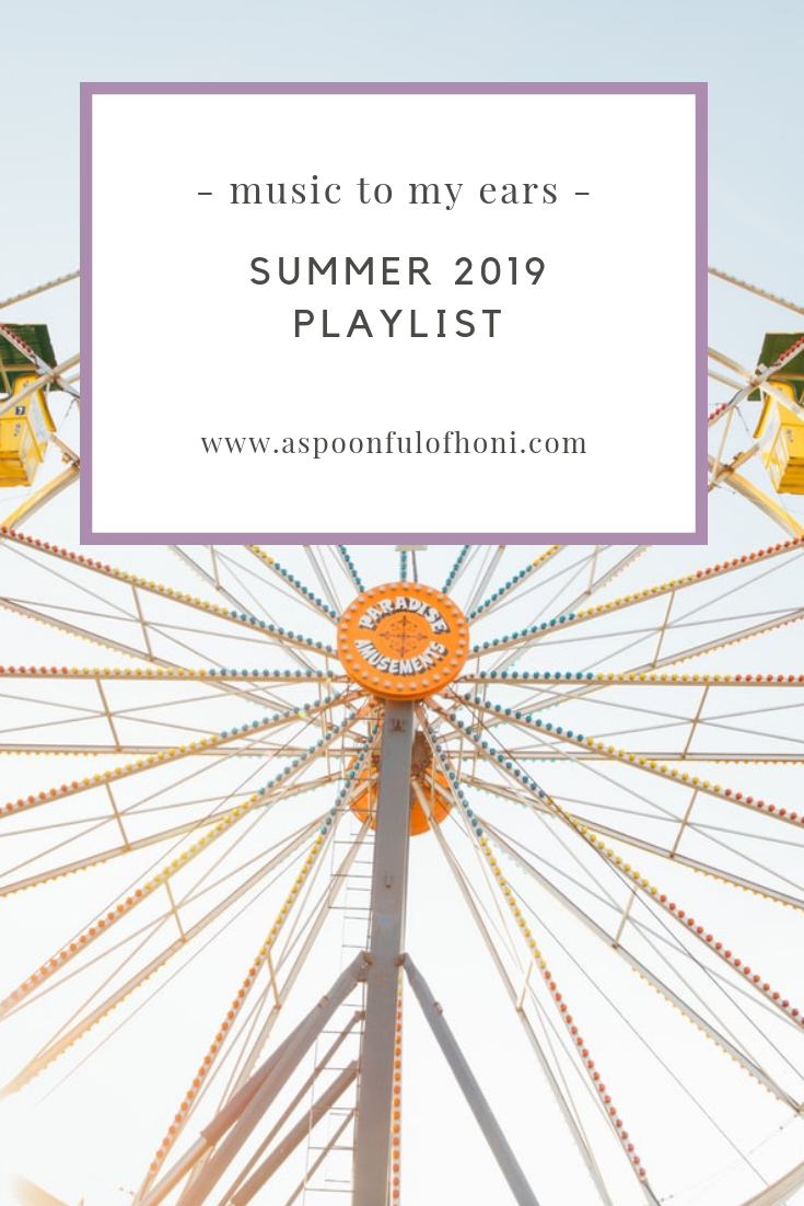 summer 2019 playlist pinterest graphic