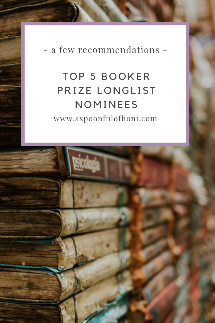 Top 5 Booker Prize Longlist Nominees Pinterest Graphic