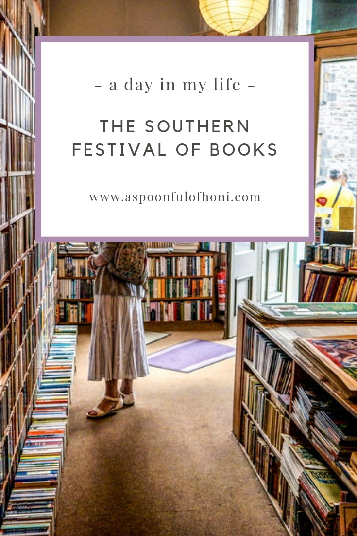 southern festival of books pinterest graphic