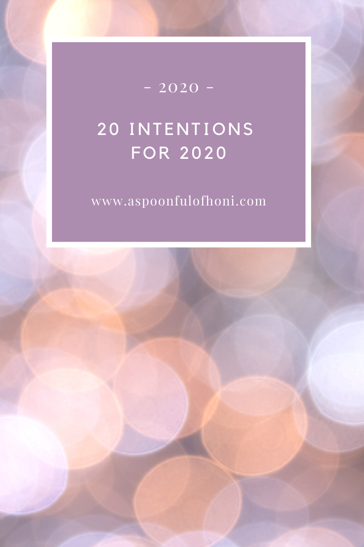 20 intentions for 2020 pinterest graphic