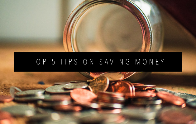 TOP 5 TIPS ON SAVING MONEY FEATURED IMAGE