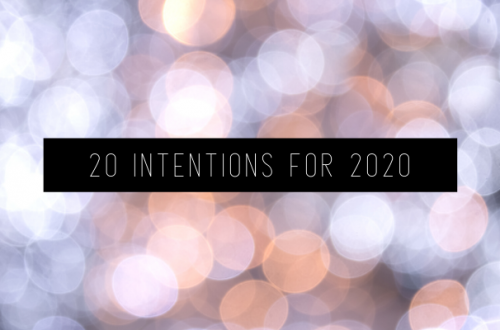 20 Intentions for 2020